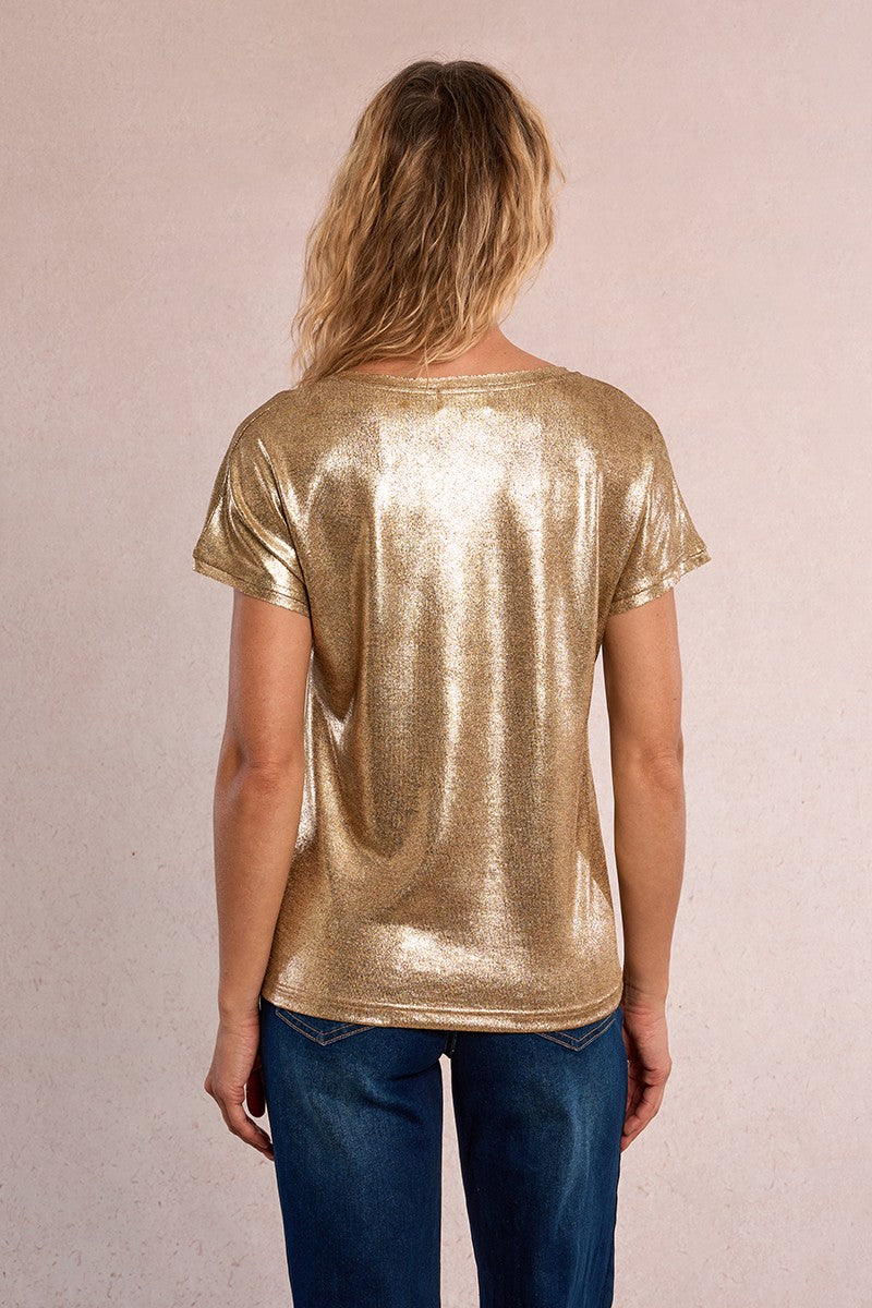 Molly Bracken Gold Straight T-Shirt