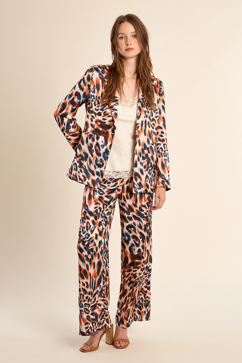 Molly Bracken Straight Printed Trousers