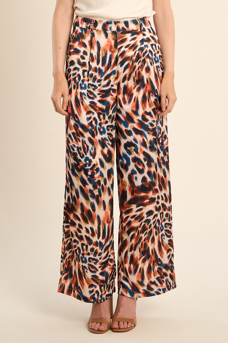 Molly Bracken Straight Printed Trousers