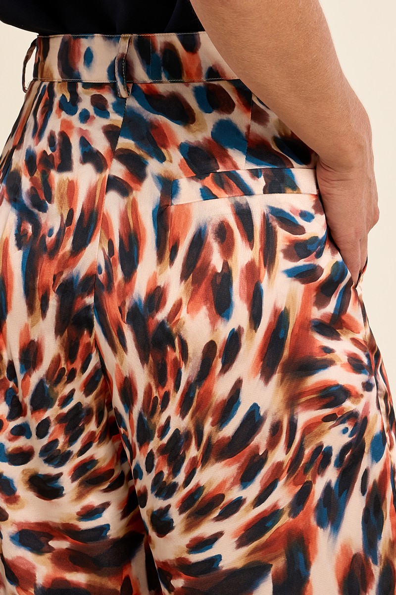 Molly Bracken Straight Printed Trousers