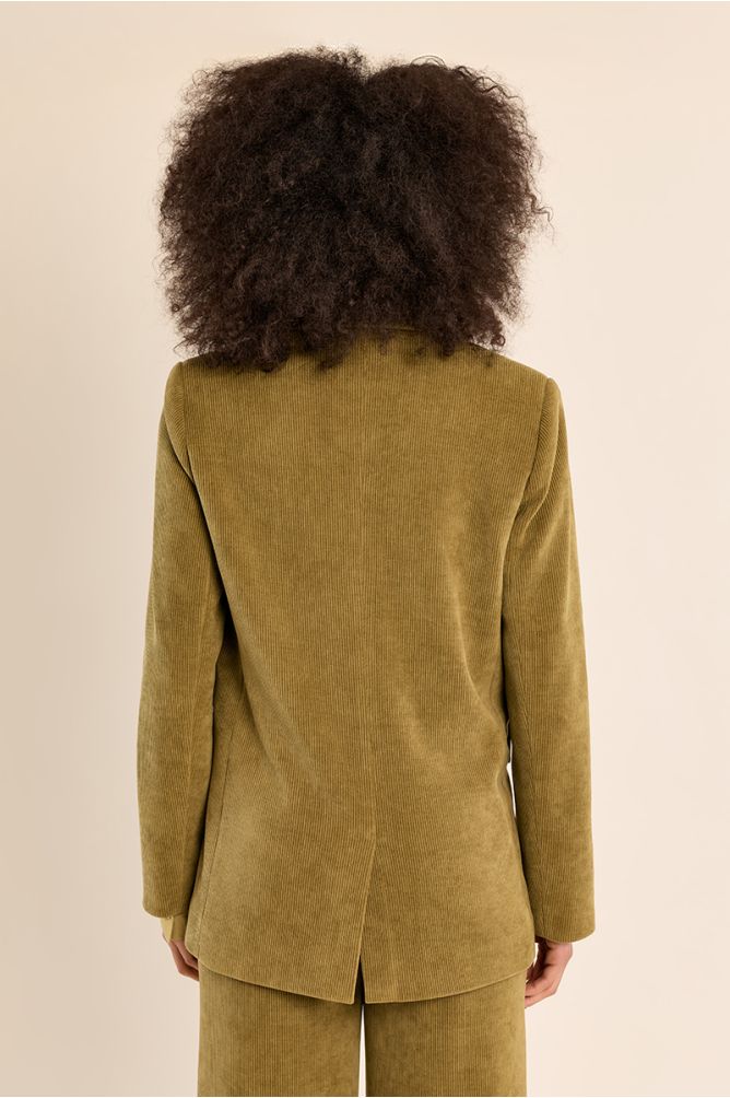 Molly Bracken Olive Green Corduroy Blazer