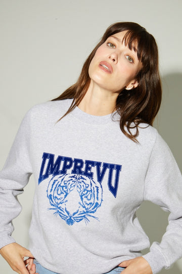 Imprevu  Blue Tiger Degrade Blue Eddie Sweatshirt