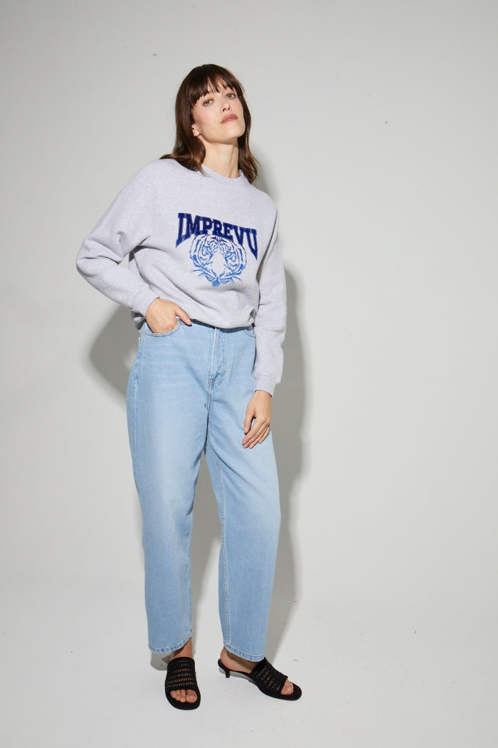 Imprevu  Blue Tiger Degrade Blue Eddie Sweatshirt