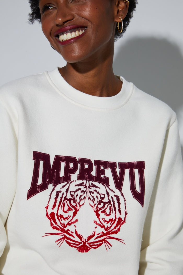 Imprevu Rouge Tiger Degrade Rouge Sweatshirt