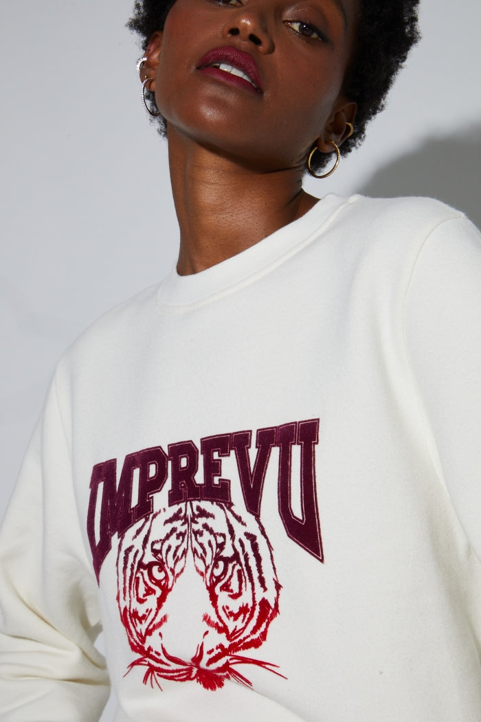 Imprevu Rouge Tiger Degrade Rouge Sweatshirt