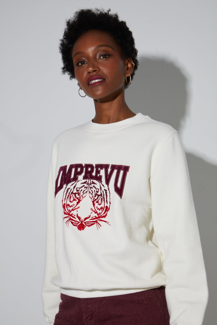 Imprevu Rouge Tiger Degrade Rouge Sweatshirt