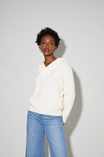 IMPREVU Alpaca Wool Beige Nola Sweatshirt