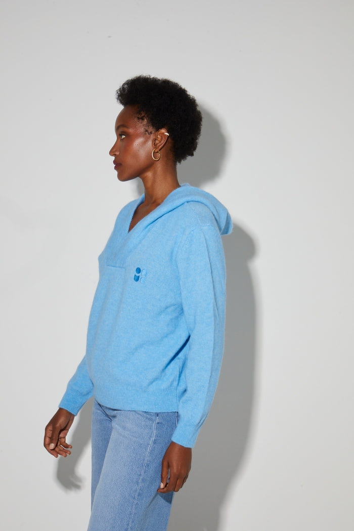 IMPREVU Electric Blue Nola Alpaca Wool Sweatshirt