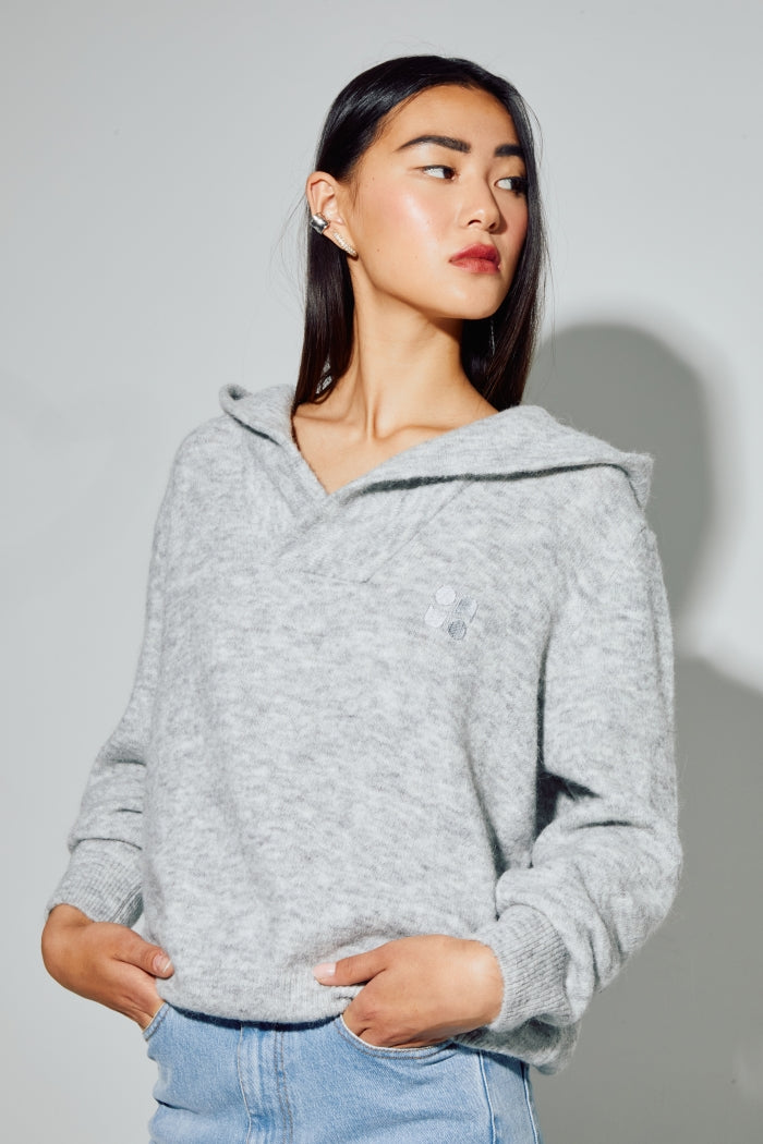 IMPREVU Alpaca Wool Grey Nola Sweatshirt