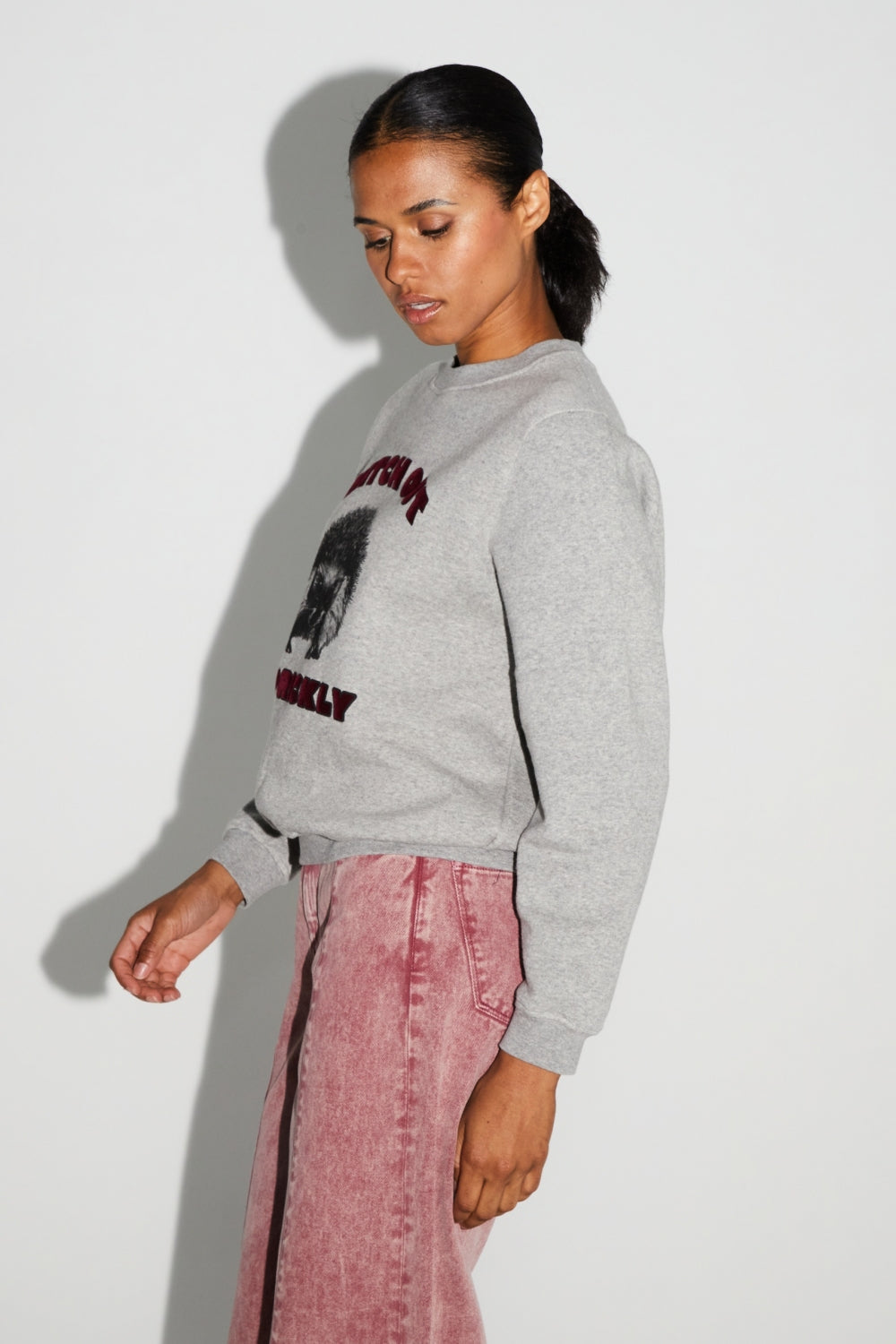 IMPREVU Eddie Herrison Grey/Red Sweatshirt