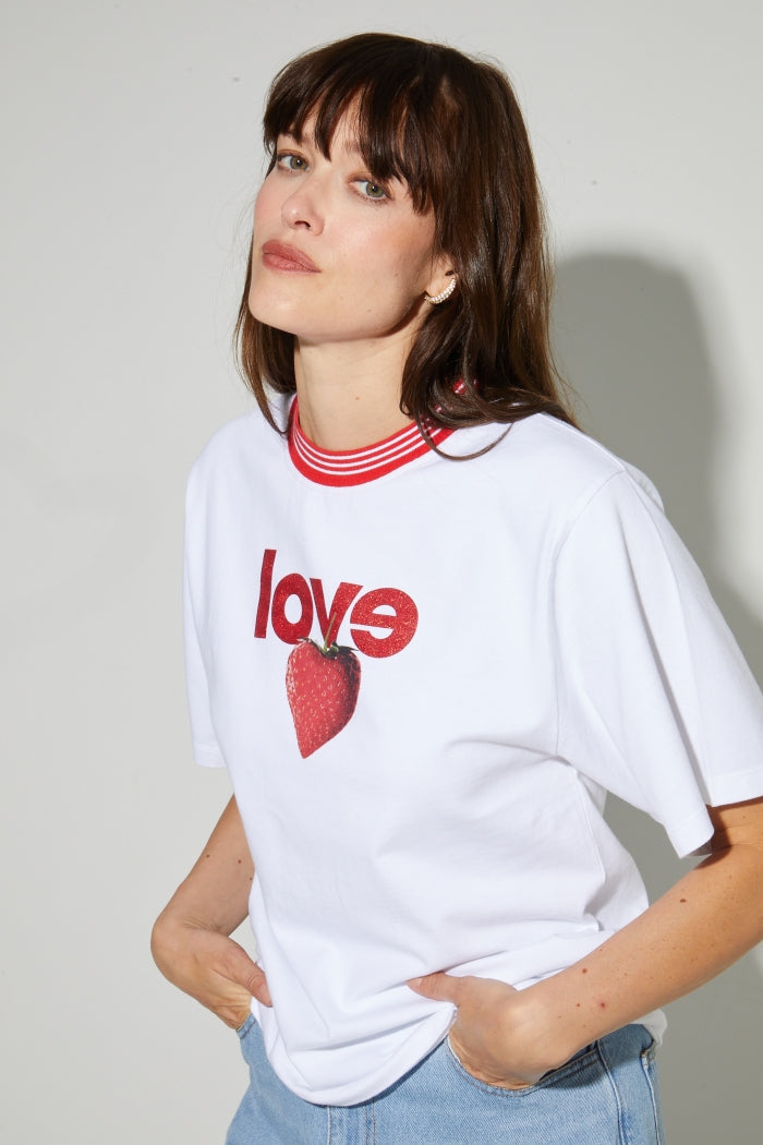 Imprevu Colette Print Love Tshirt