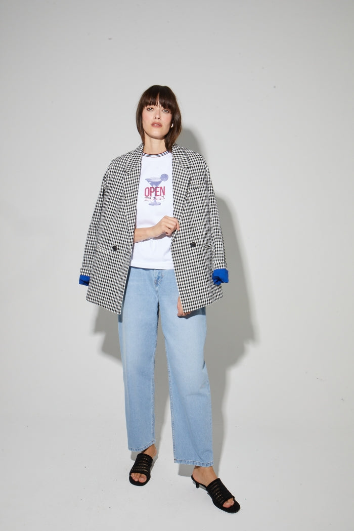 Imprevu Colette Print Open Bar Tshirt