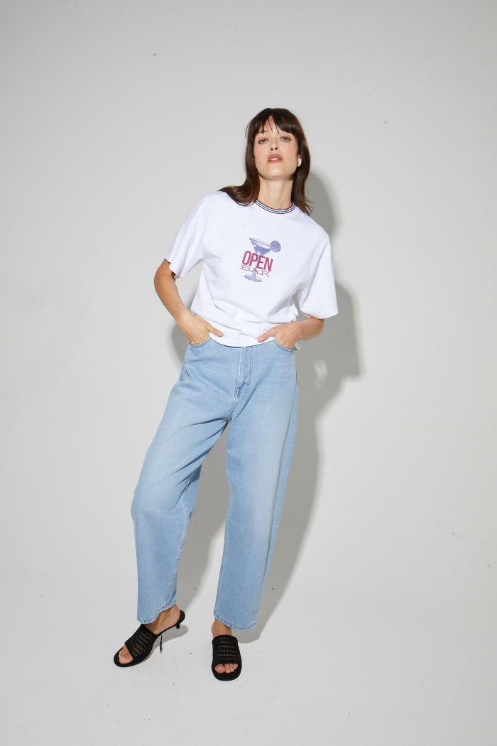 Imprevu Colette Print Open Bar Tshirt