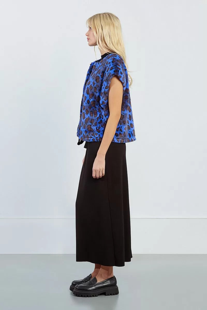 Molly Bracken Royal Blue Animal Print Cover Up