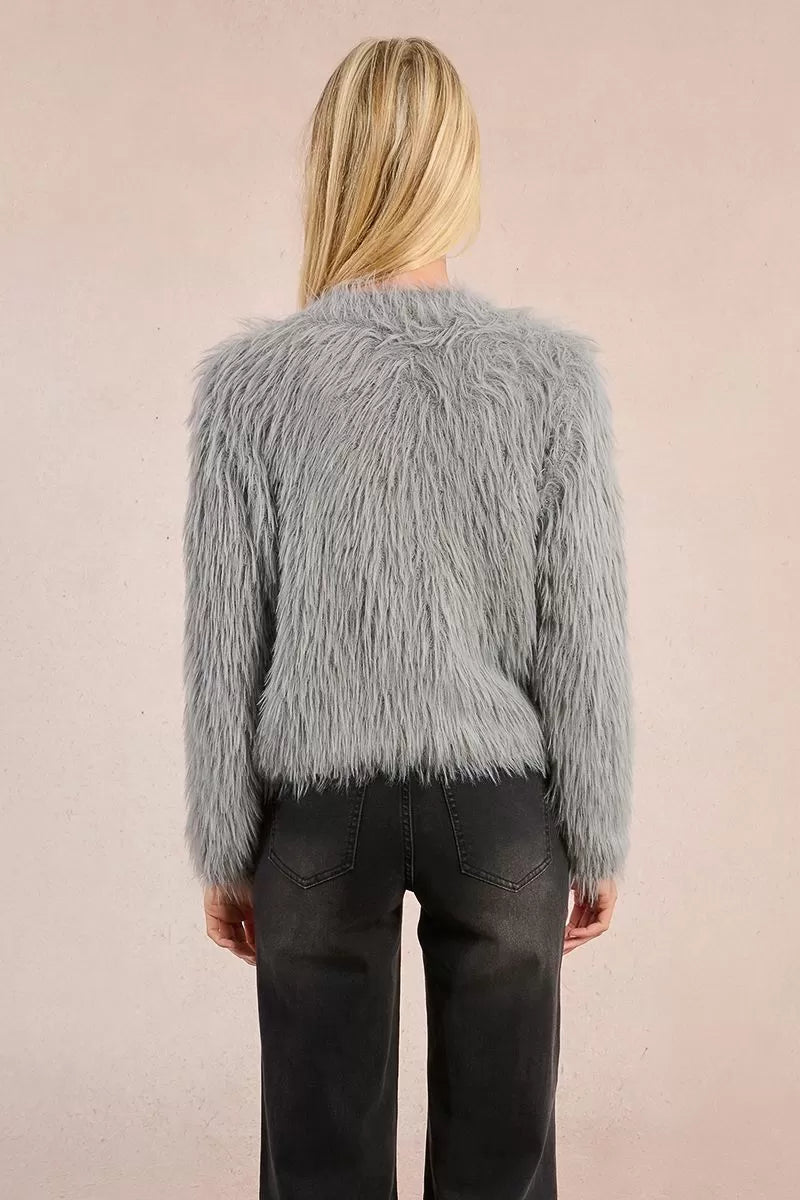 Molly Bracken Grey Textured Cardigan