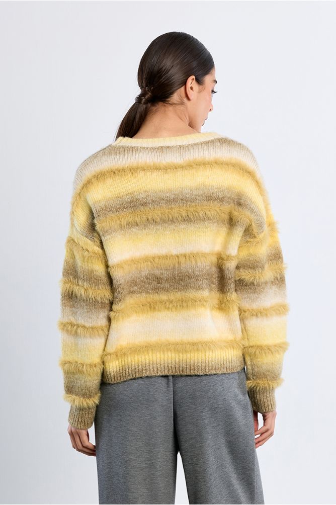 Molly Bracken Tie Dye Lime Green Sweater