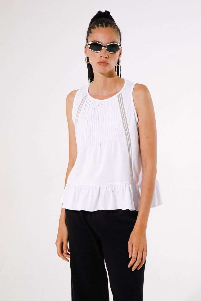 GoaGoa Sereia White Flared T-shirt