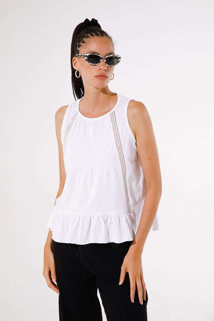 GoaGoa Sereia White Flared T-shirt
