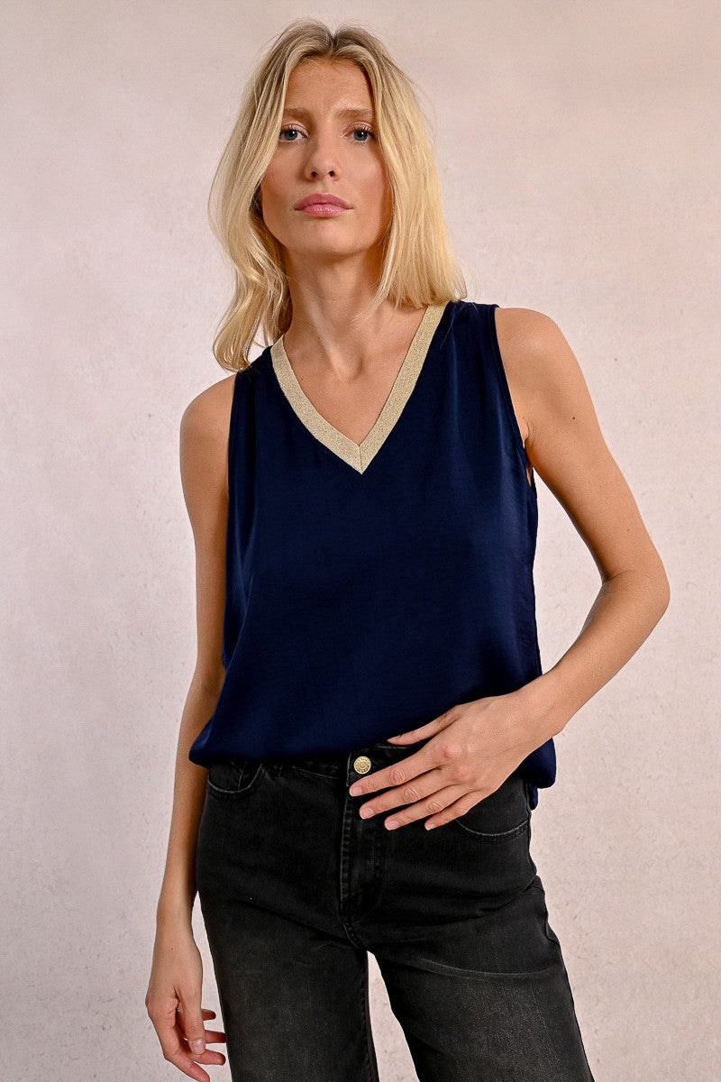 Molly Bracken Navy Blue T-shirt