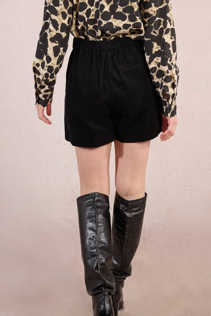 Molly Bracken Velvet Black Shorts