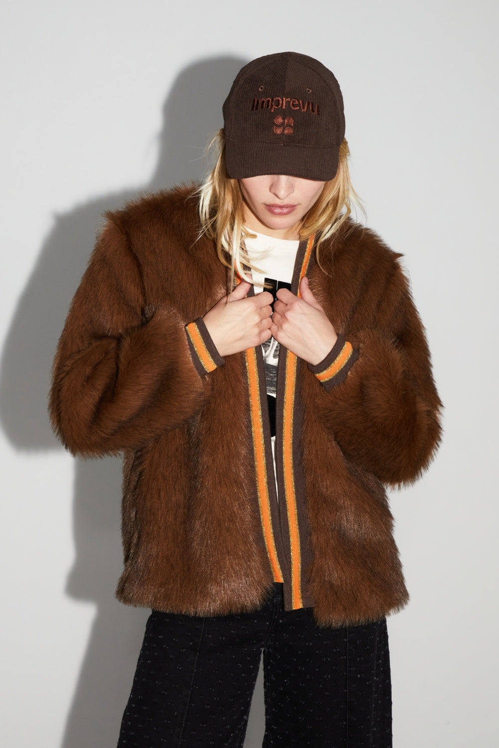 IMPREVU Nova Chocolate Fancy Faux Fur