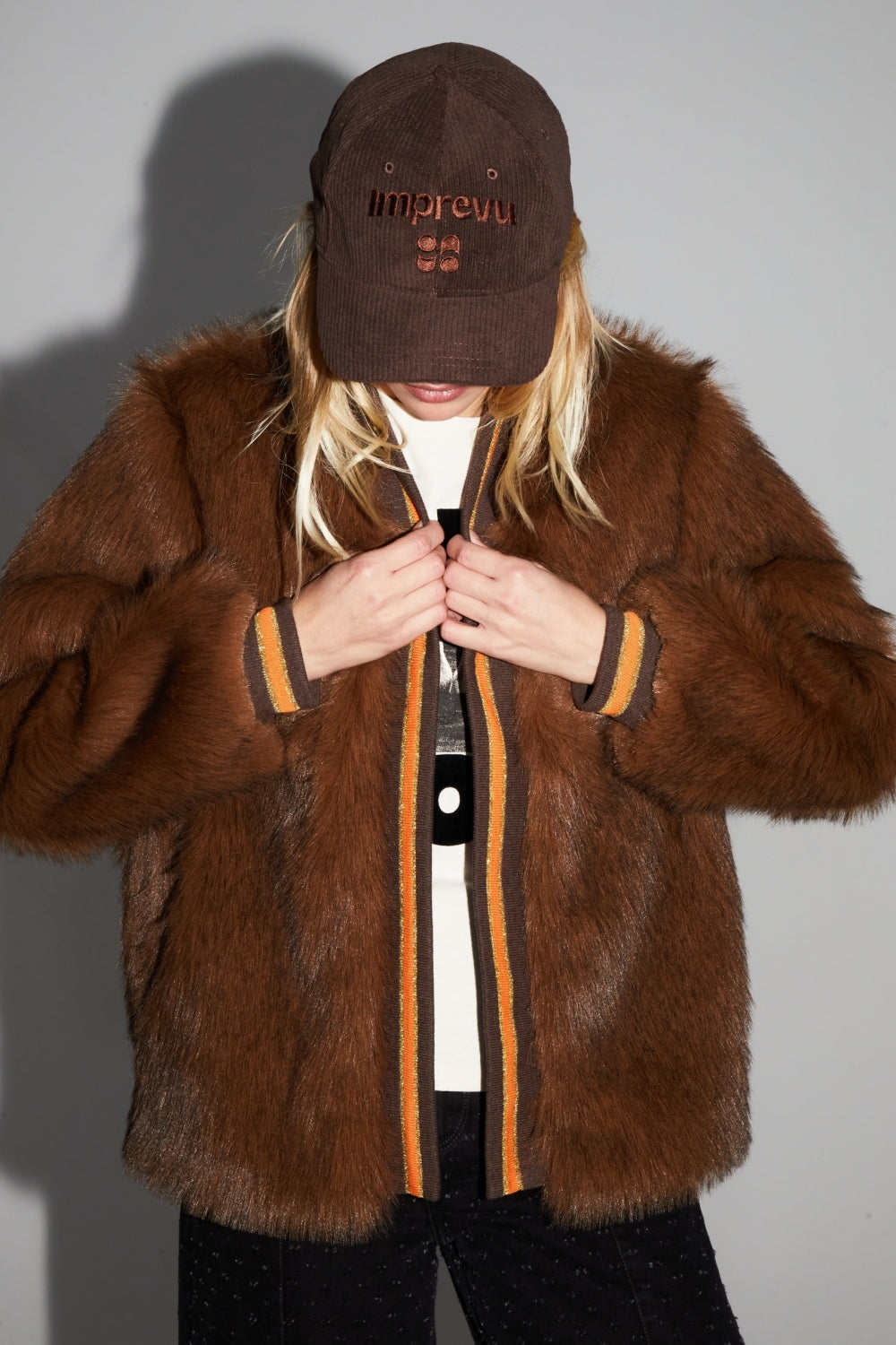 IMPREVU Nova Chocolate Fancy Faux Fur