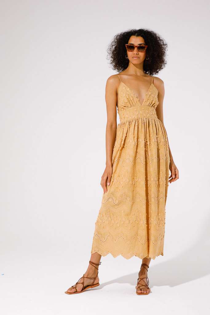 GoaGoa Mustard Maxi Dress