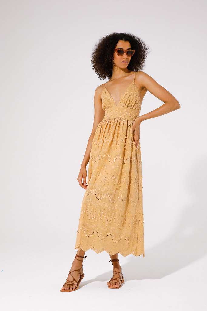 GoaGoa Mustard Maxi Dress