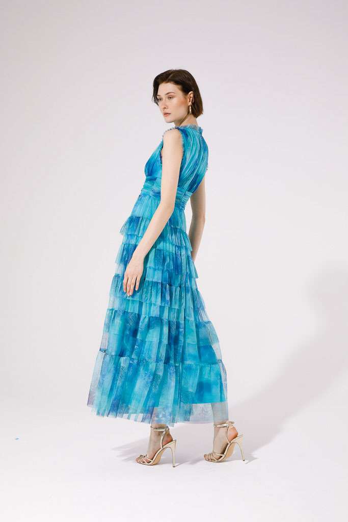 GoaGoa Mercurio Aqua Tulle Dress