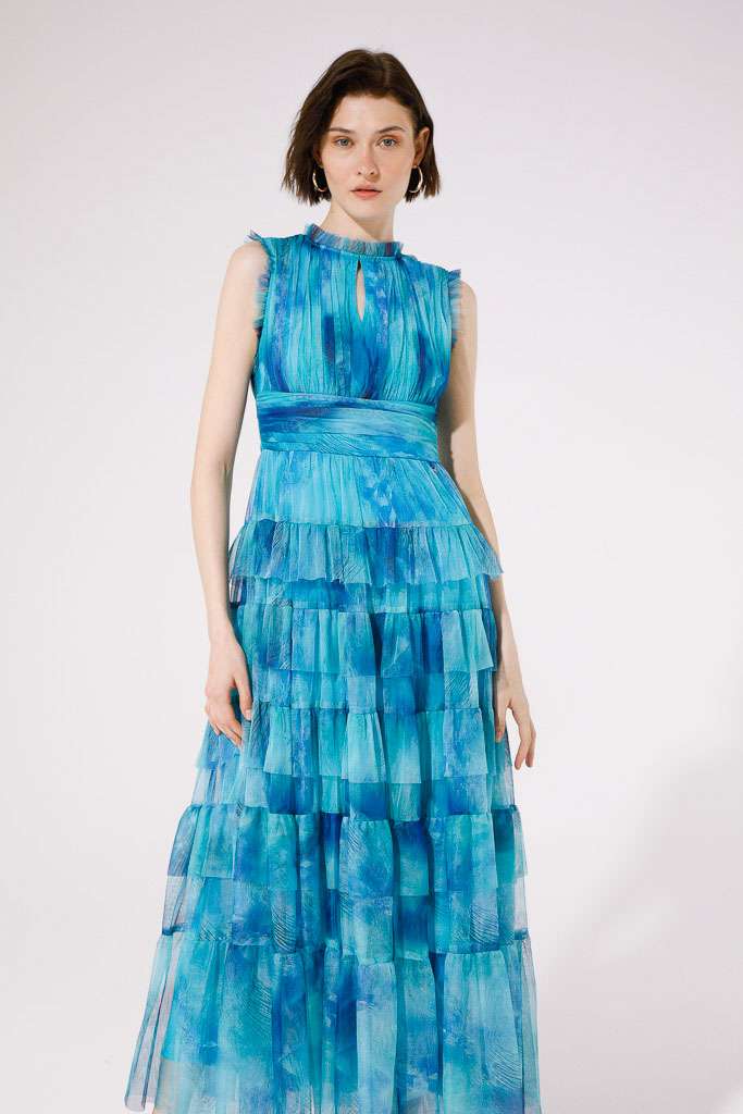 GoaGoa Mercurio Aqua Tulle Dress