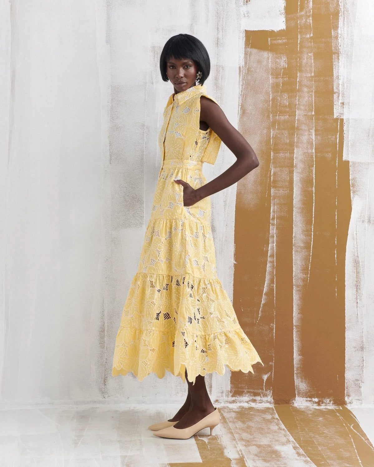 Celia B Vlan Lemon Dress