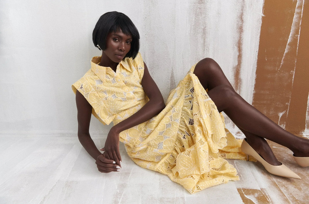 Celia B Vlan Lemon Dress