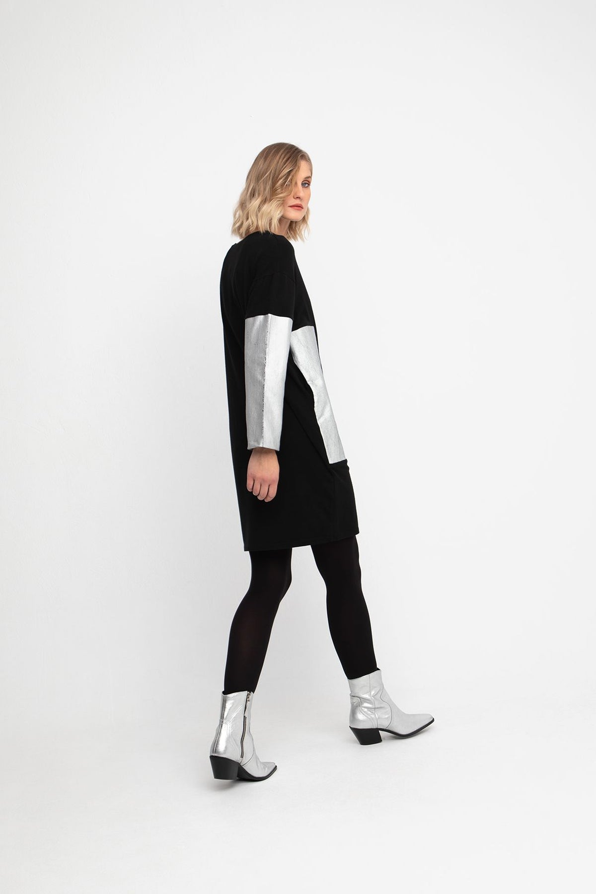 Ozai N Ku Black/Silver Dress