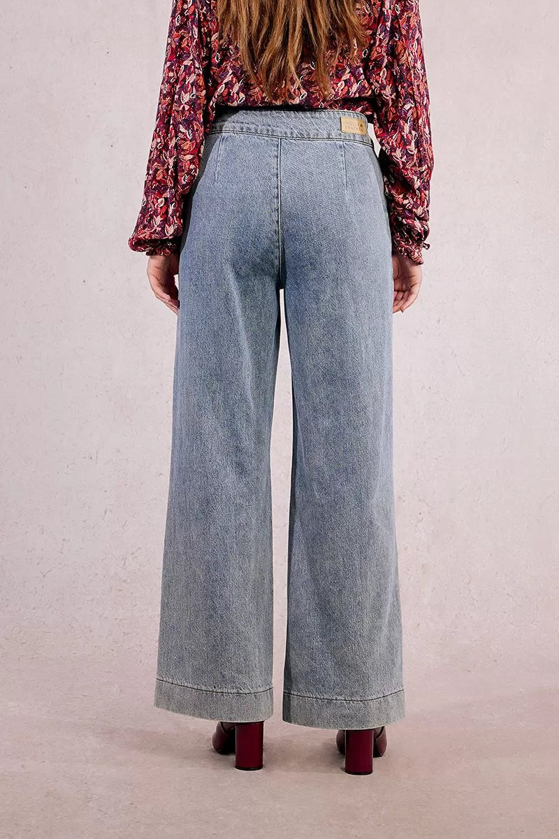 Molly Bracken Wide Leg Light Denim