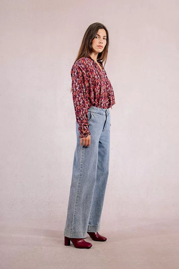 Molly Bracken Wide Leg Light Denim