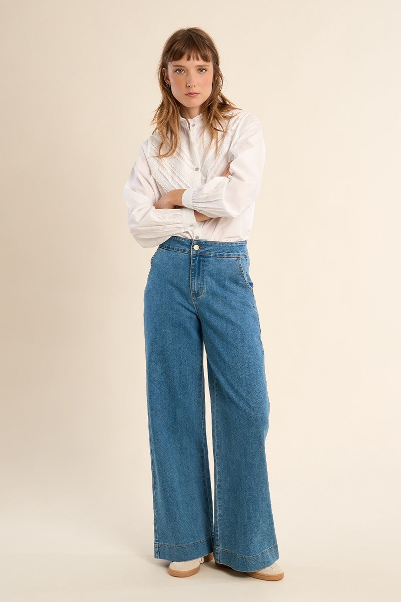 Molly Bracken Blue Wide leg Jeans