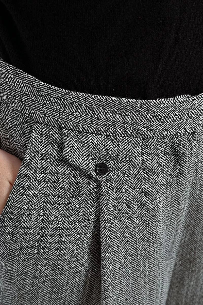 Molly Bracken Wide Leg Multi Pleated Trousers