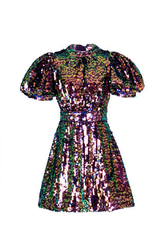 Celia B Wanderer Sequin Prism Dress