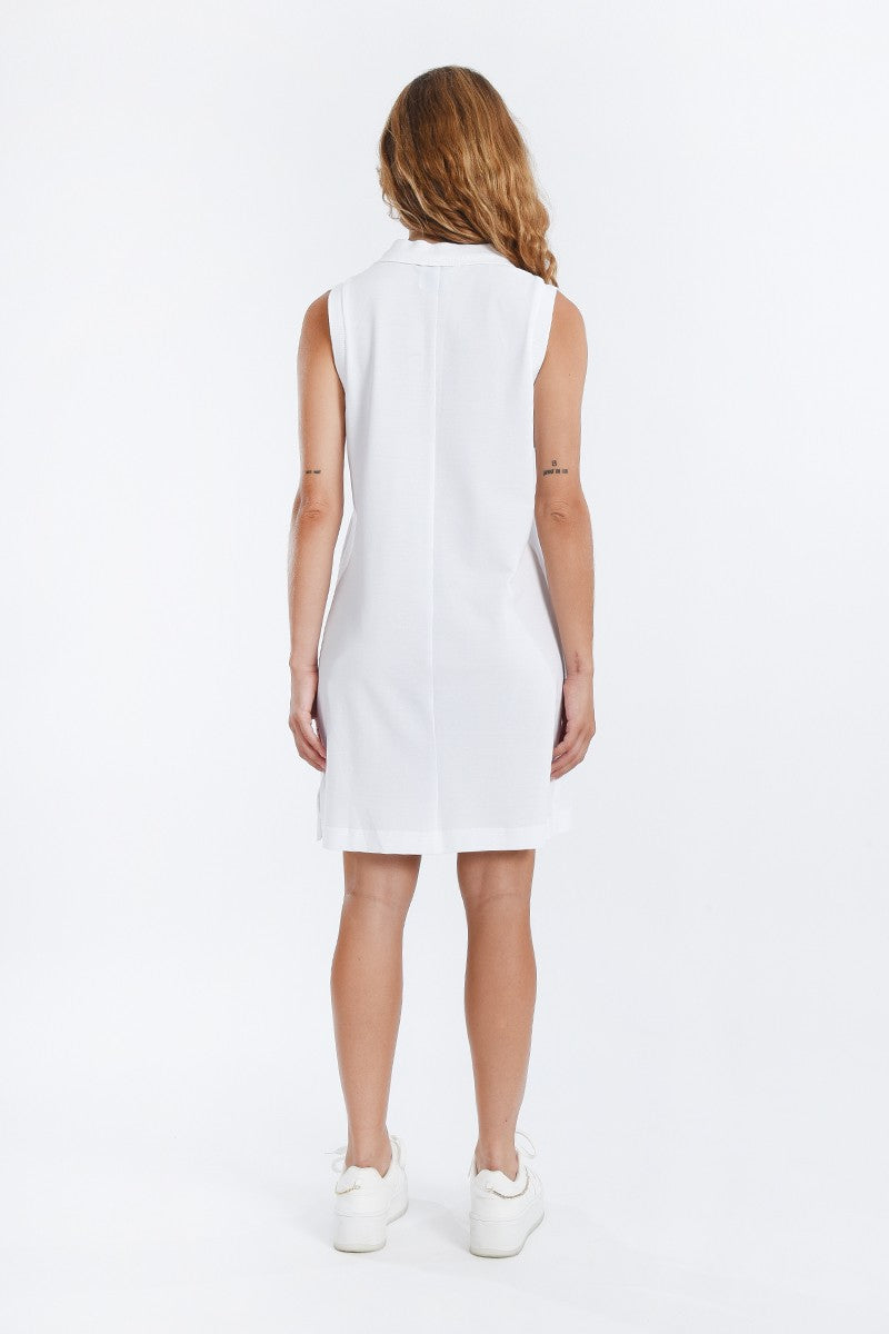 Molly Bracken Mini Polo White Dress