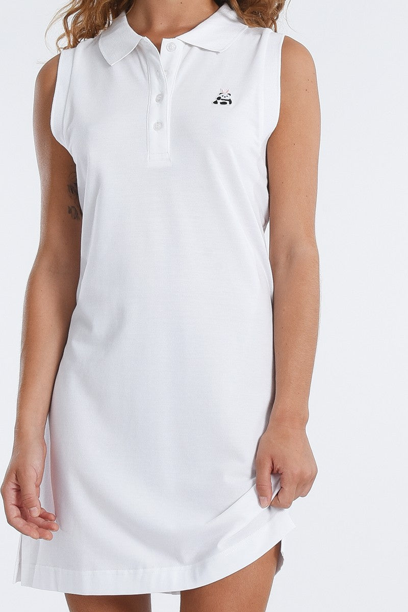 Molly Bracken Mini Polo White Dress