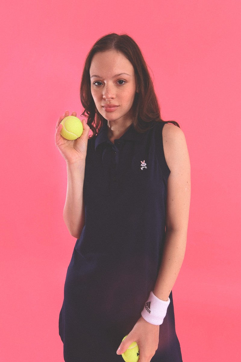 Molly Bracken Mini Polo Navy Dress