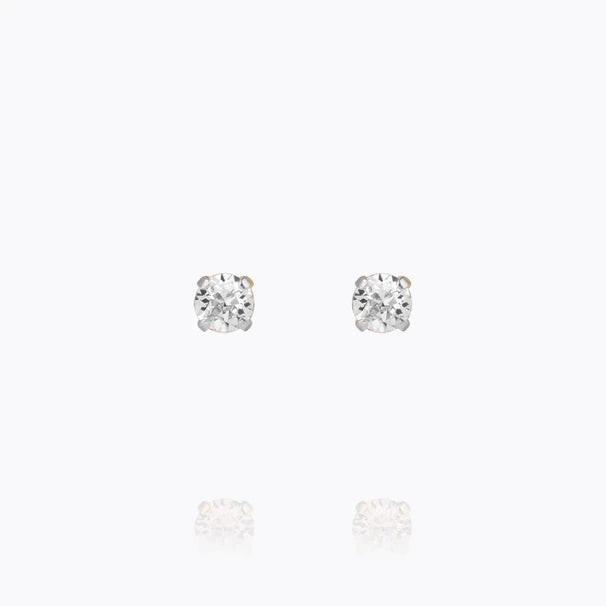 Caroline Svedbom Mini Stud Earrings Rhodium