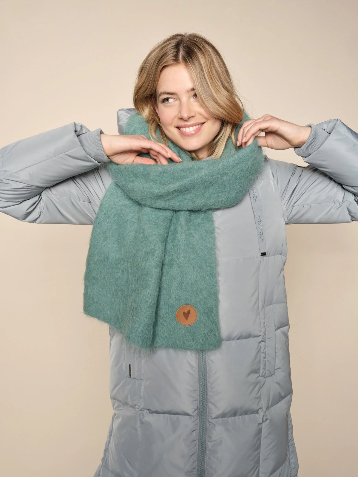 Mos Mosh Blue Spruce Alpaca Scarf