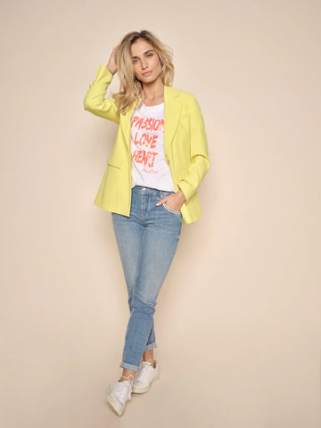 Mos Mosh Yellow Plum Bine Leia Blazer