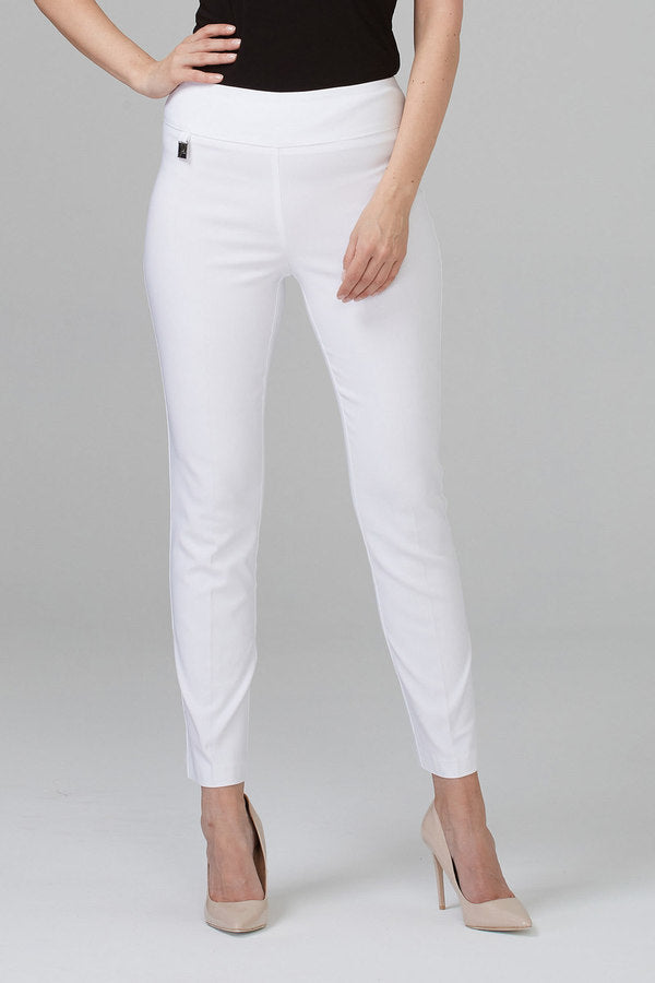 Joseph Ribkoff Essential White Classic Slim Pant