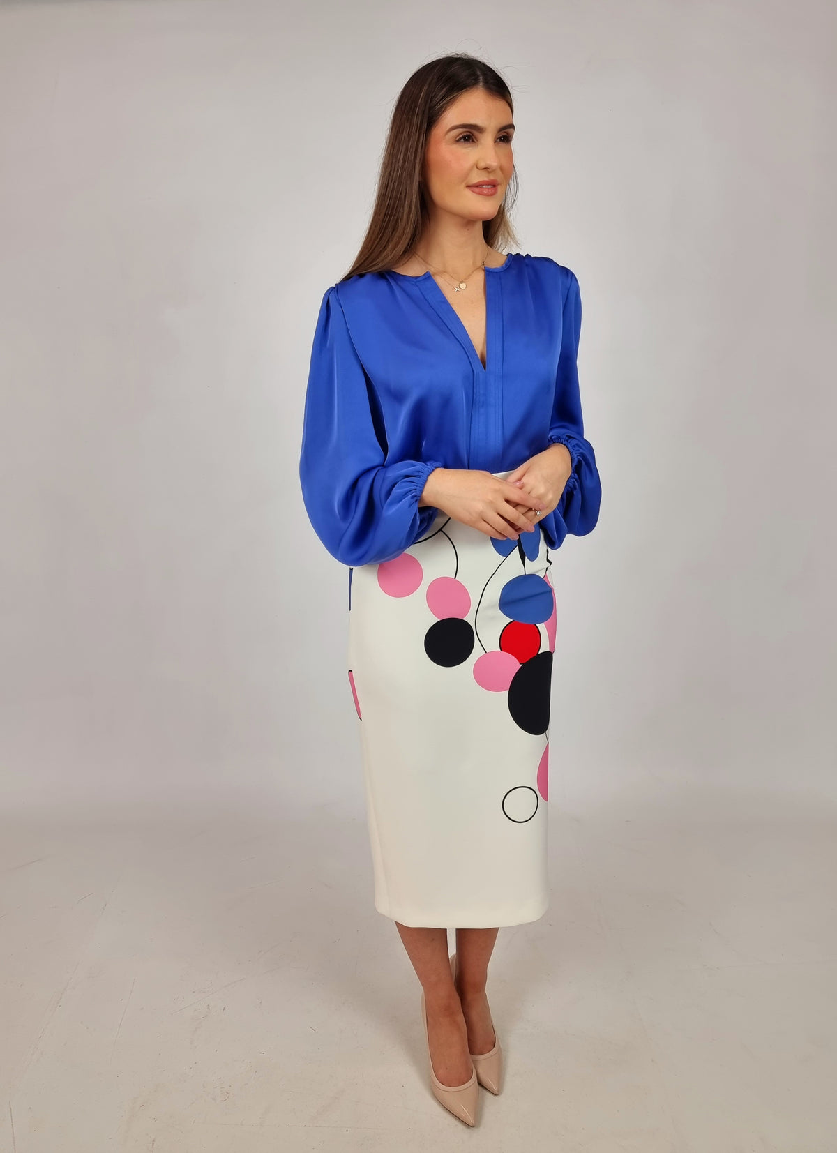 Moskada Blue Iberia Blouse