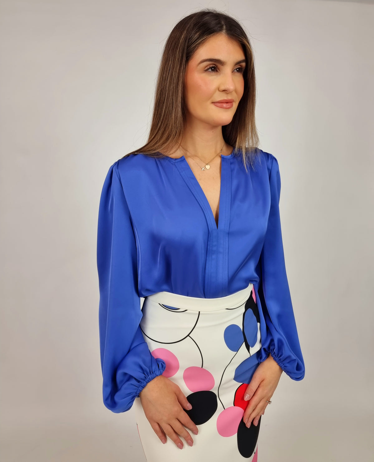 Moskada Blue Iberia Blouse