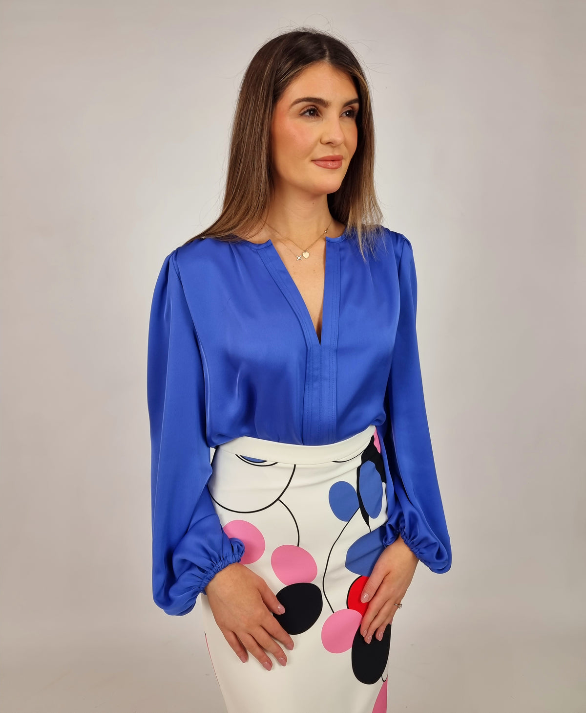 Moskada Blue Iberia Blouse