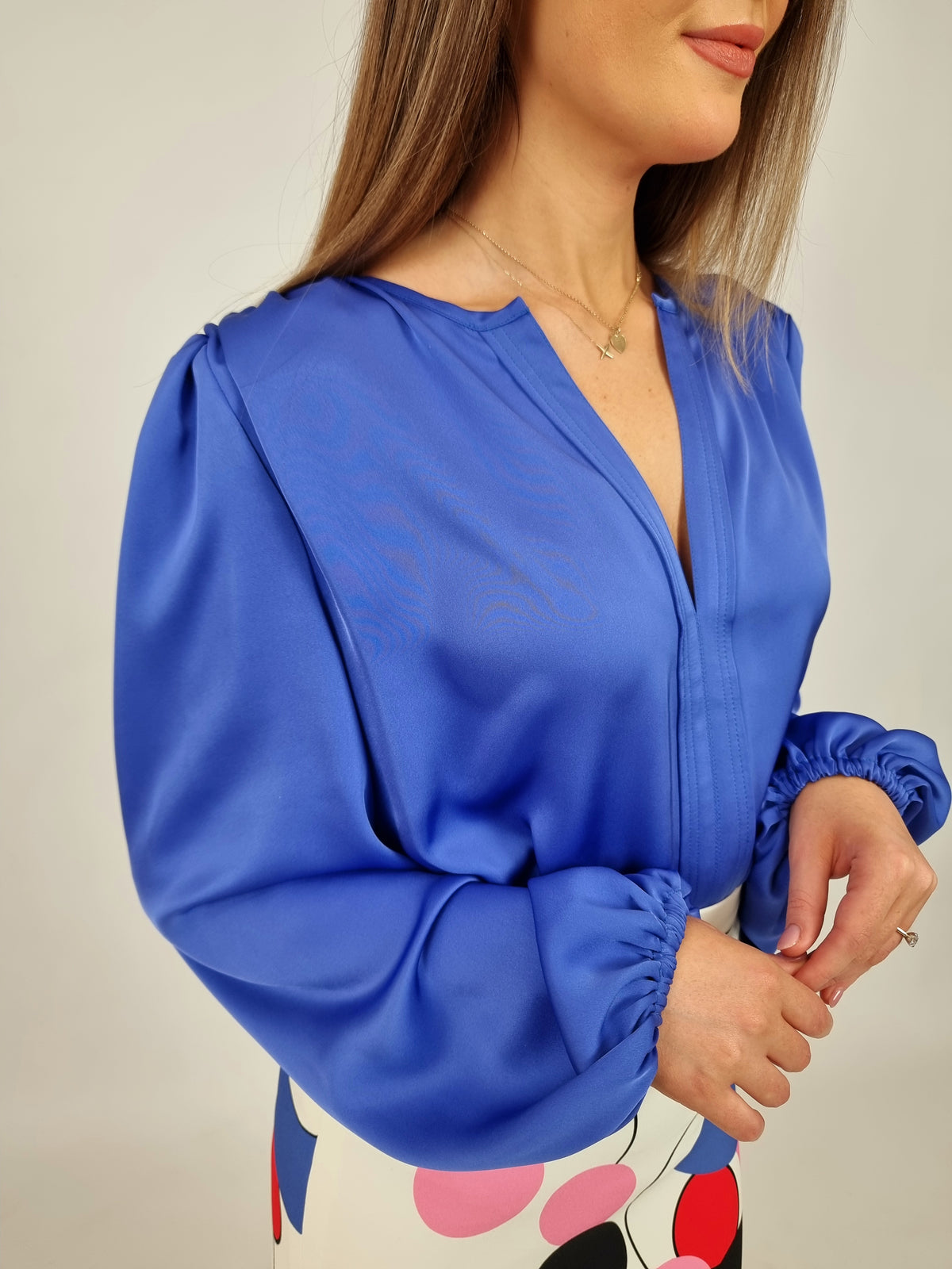 Moskada Blue Iberia Blouse