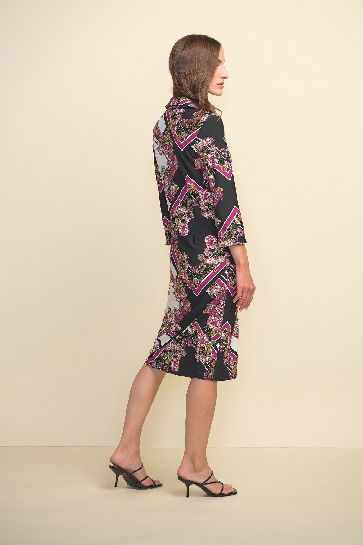 Joseph Ribkoff Twist Print Baroque Print Dress